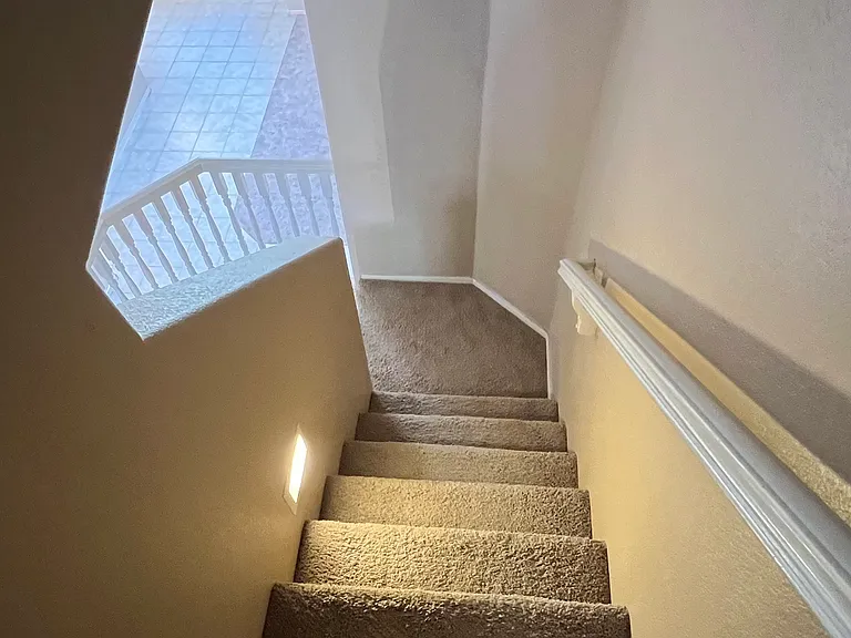 steps going down from upstairs hallway