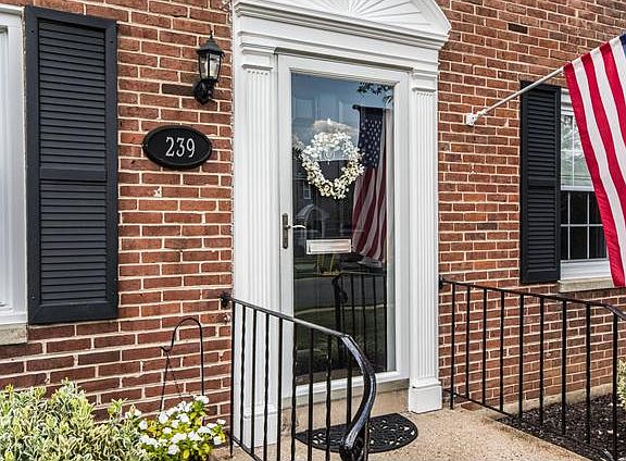 Detailed wood molding with wrought iron railings