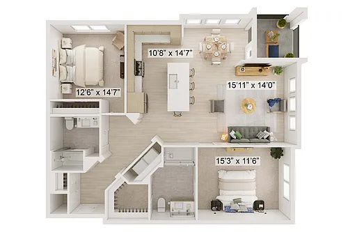Floor plan B2 Upper