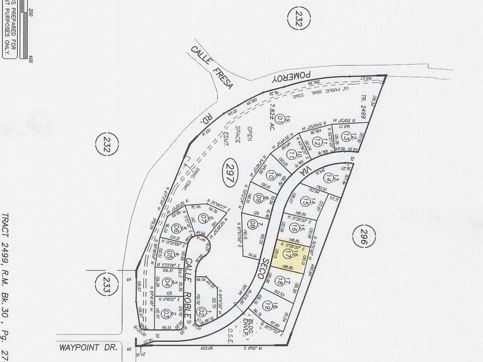 Lot #17, TRACT 2499