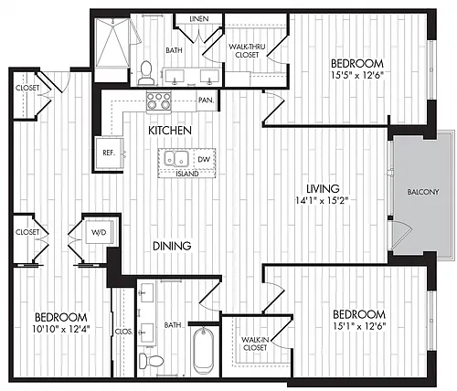 Floor plan 7575 - 3D