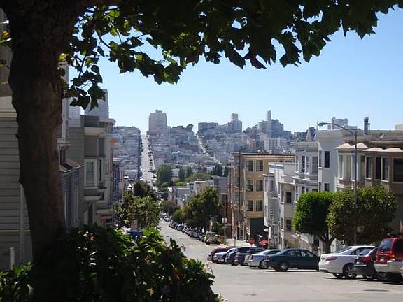 View to the west and Russian Hill