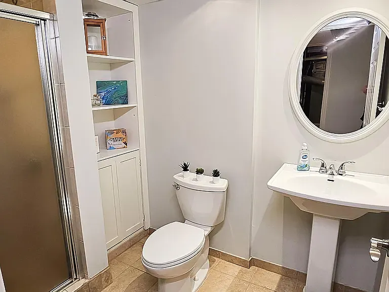 bathroom lower level