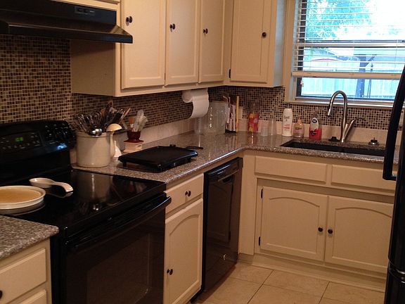 Kitchen with granite countertops