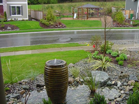 Water feature-Children's park across the street