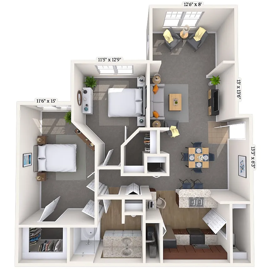 Floor plan 21A-B