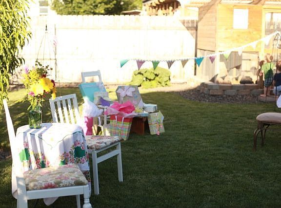 Backyard during summer