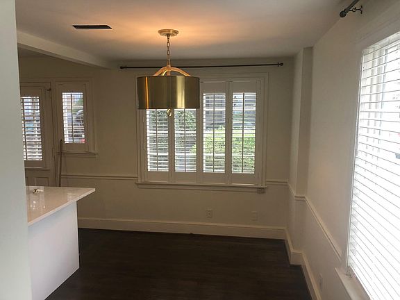 Dining room with the new hardwoods!