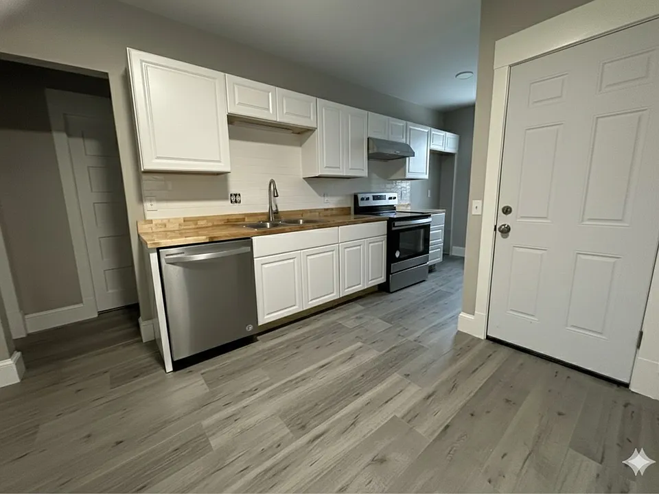 kitchen. photo is virtually staged