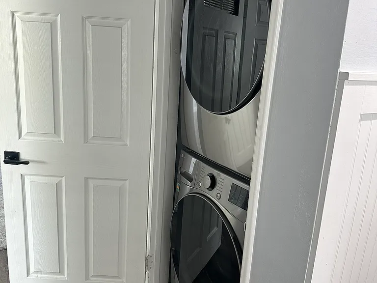 Stacked Washer/Gas Dryer in Home