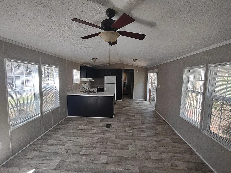 Living room and kitchen