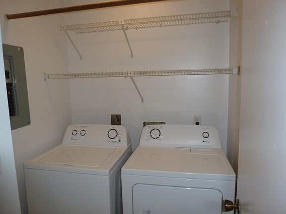 Laundry room inside unit