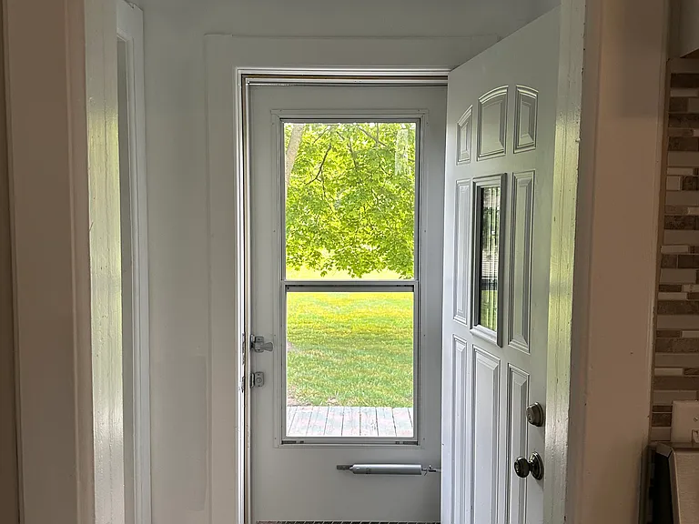 Back door leading to deck