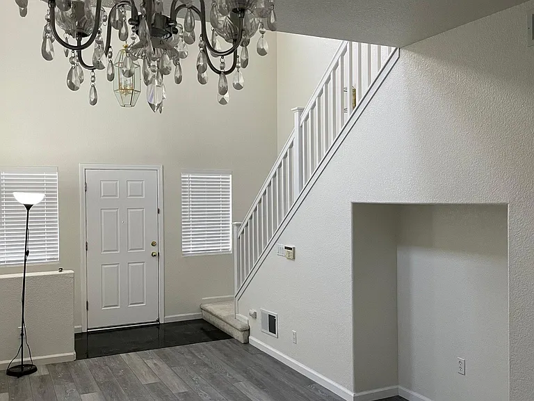 Front entryway and living room