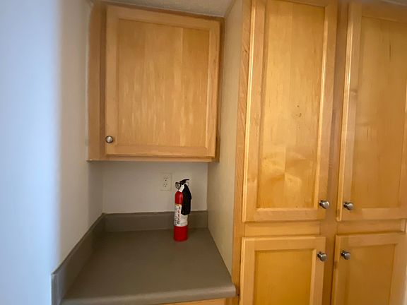 Coffee nook with cabinet