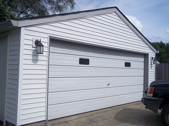 Front of garage