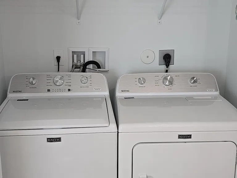 New washer and dryer