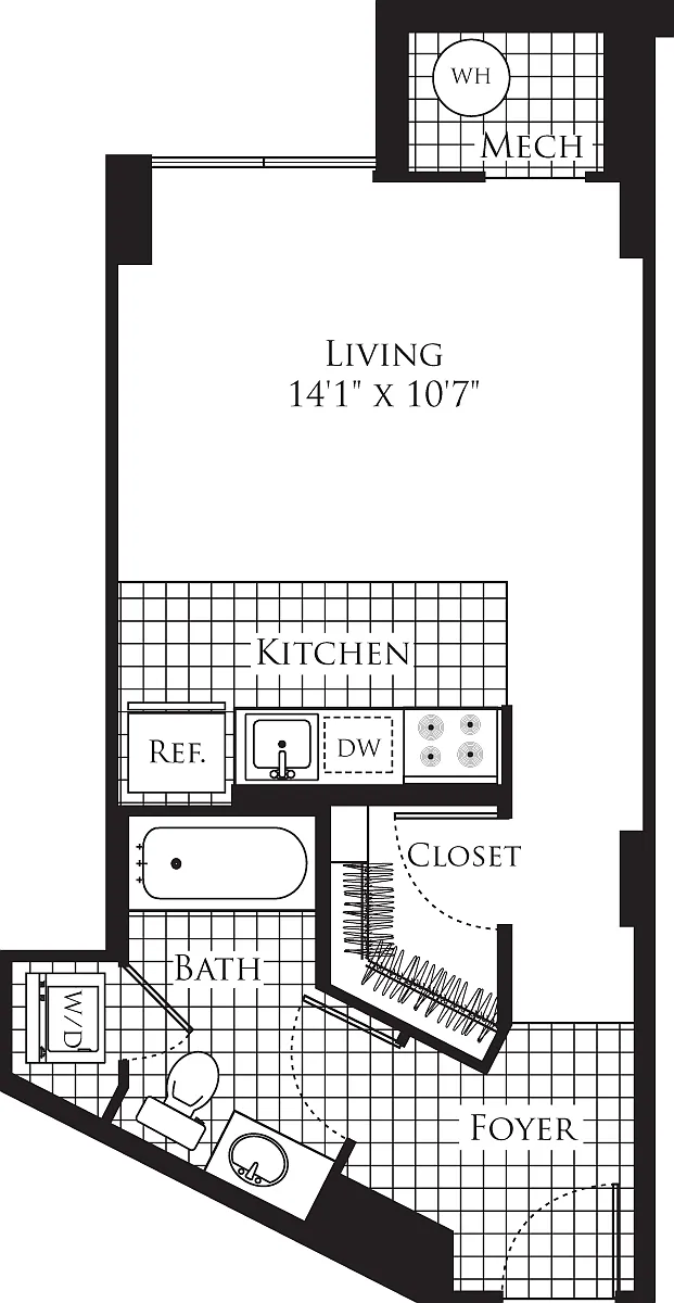 Floor plan Studio- 470