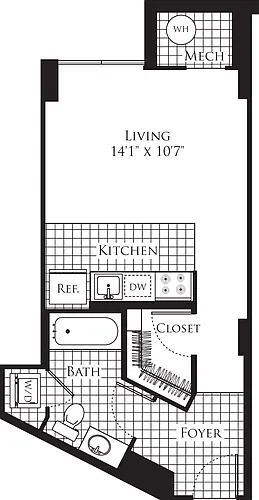 Floor plan Studio- 470