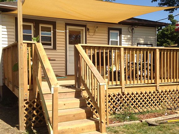 Back deck before stain