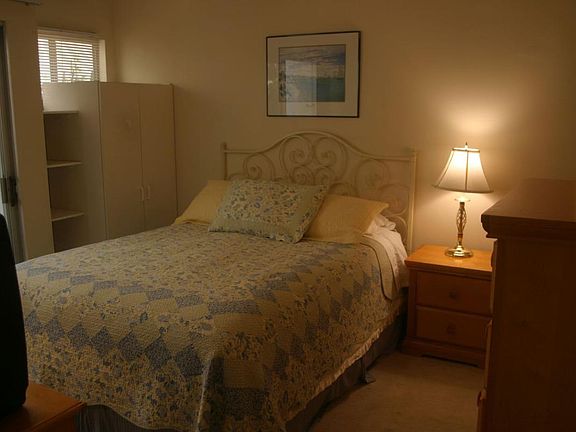 Downstairs bedroom with private bathroom