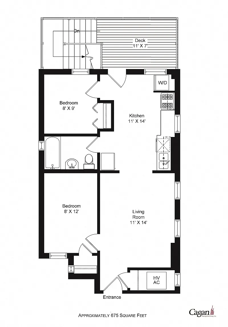 Floor plan Two Bedroom