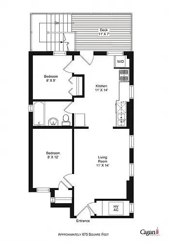 Floor plan Two Bedroom