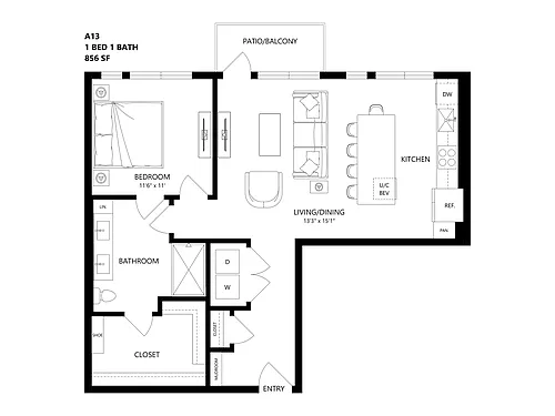 Floor plan A13