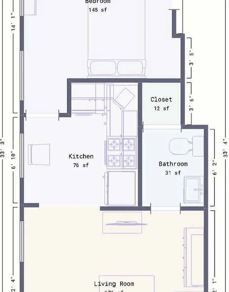 1 bed, $1,355 — Photo 3
