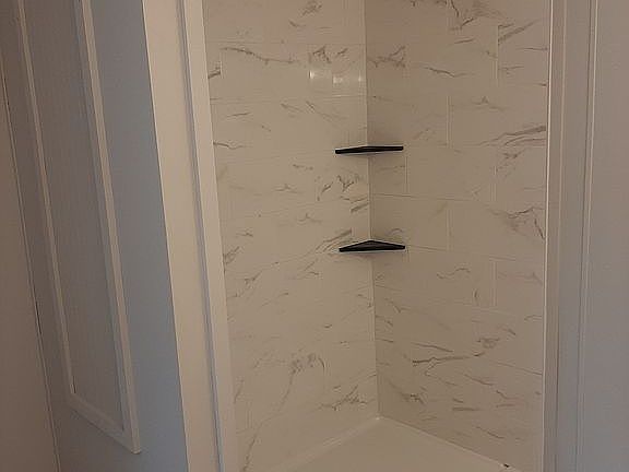 New shower in master