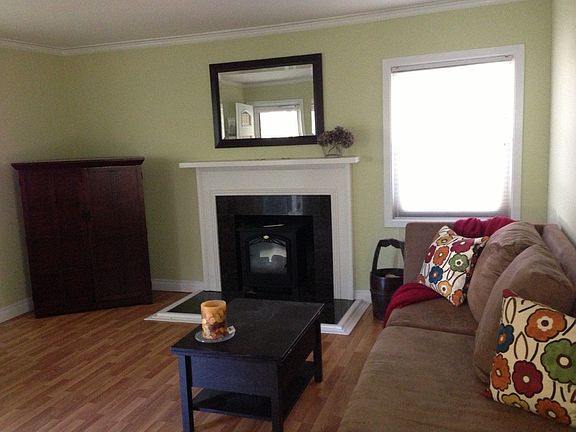 living room with fireplace