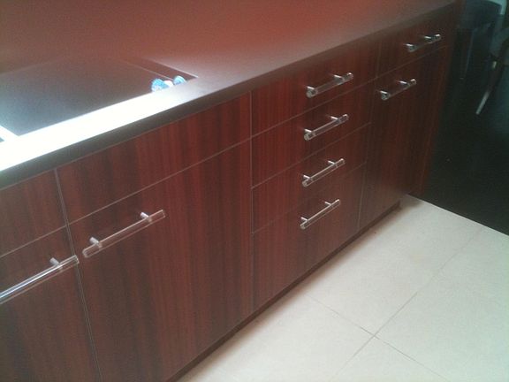 Bloodwood Cabinets