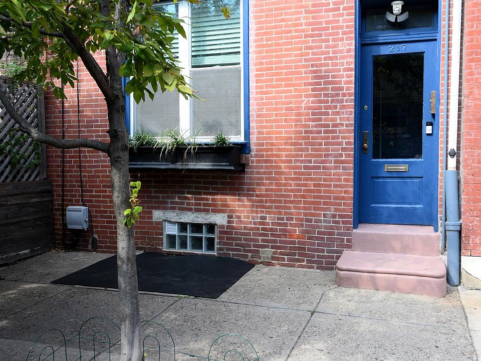 bilco door to basement covered with large insulating rubber mat. Tree has creeping Jenny ground cover