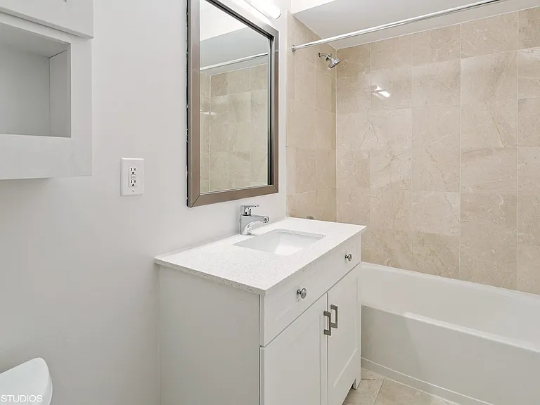 Newly renovated bathrooms in Manhattan studio homes