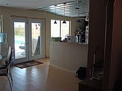 kitchen/back door from living room