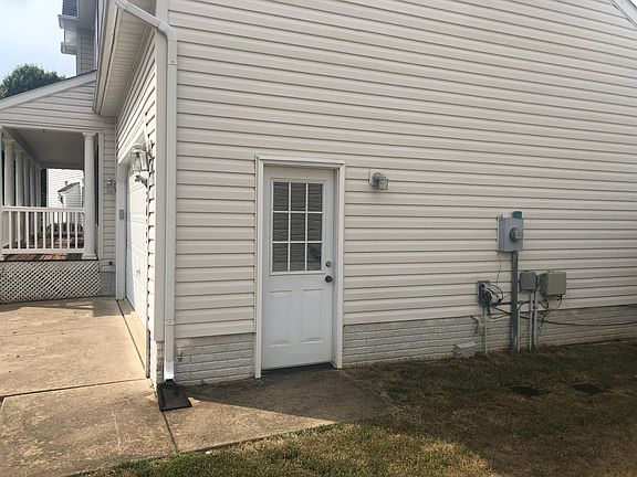 Side door leading into garage