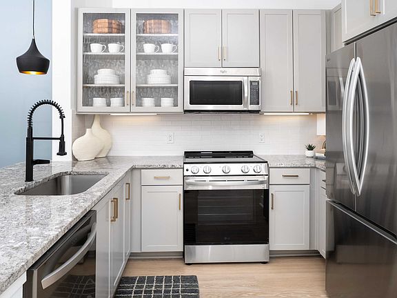 Renovated apartments include energy-saving, stainless steel appliances and new hardware and lighting