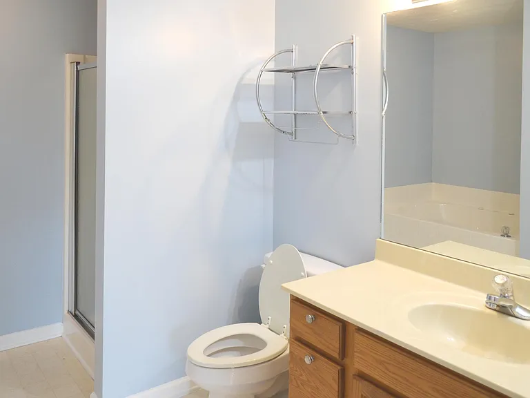 Master bath with jetted tub and separate shower