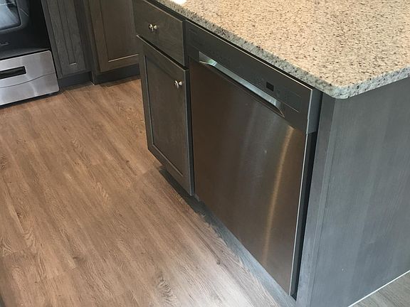 Island with dishwasher