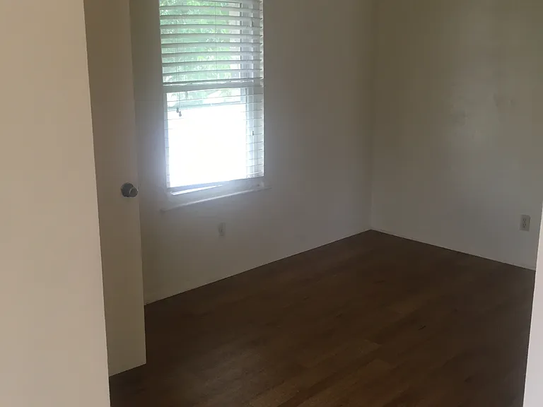 Open layout bedroom area