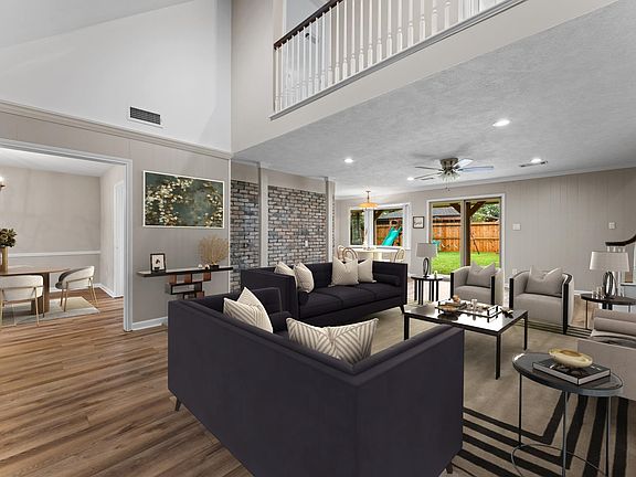 Virtually staged! Living/Family room!