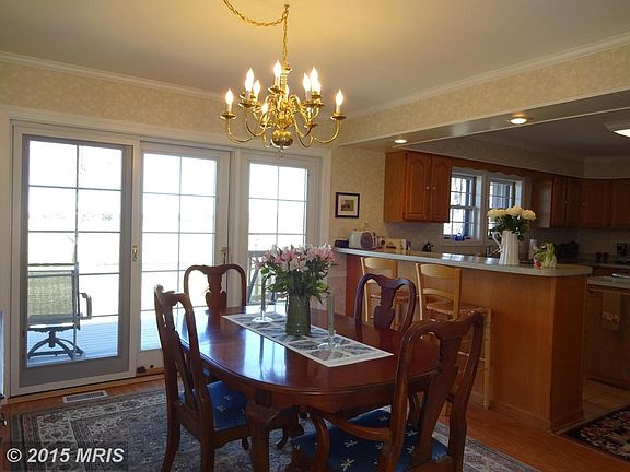 Dining Room w/sliding door to rear deck