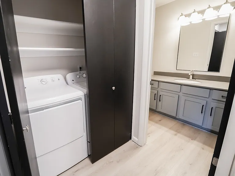 Bathroom & Laundry Area
