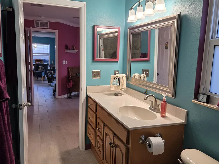 Master bathroom with shower