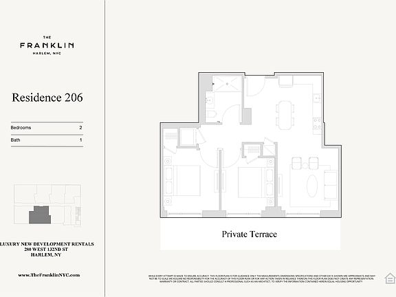 2nd image of 280 W 132nd St #206