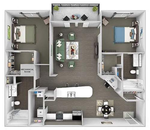 Floor plan B1 (Cardinal)