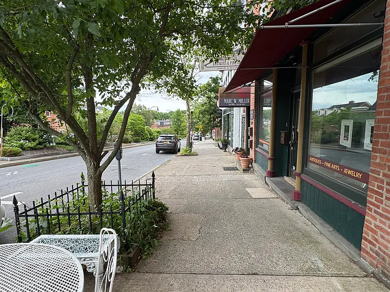 Outside of apartment facing towards the Hudson River.
