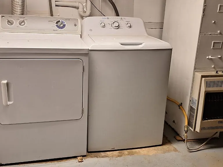 laundry room in basement