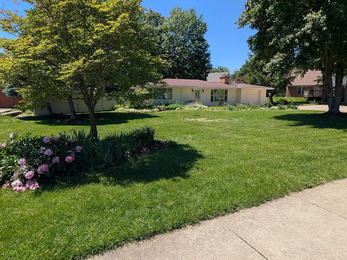 Front view of house from sidewalk - 10889 Deerfield Rd