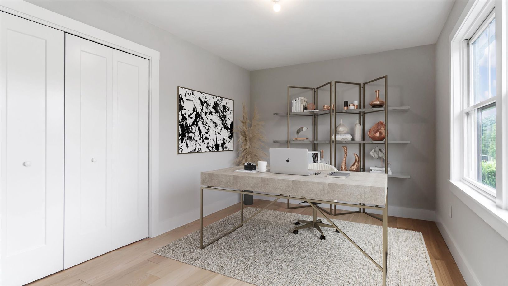  Digitally staged office